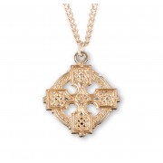 16kt Gold Over Sterling Eastern Slavic Plain Cross 24" Chain - Boxed - Necklace 16kt Gold Over Sterling Eastern Slavic Plain Cross 24" Chain - Boxed - Necklace