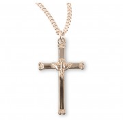 16kt Gold Over Sterling Medal Holy Spirit Cross 18" Chain - Boxed - Necklace 16kt Gold Over Sterling Medal Holy Spirit Cross 18" Chain - Boxed - Necklace