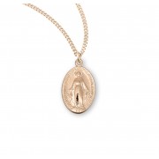 16kt Gold Over Sterling Silver Sm Oval Miraculous - 18" Chain - Boxed - Necklace 16kt Gold Over Sterling Silver Sm Oval Miraculous - 18" Chain - Boxed - Necklace