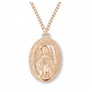 16kt Gold Over Sterling Silver Sm Miraculous - 24" Chain - Boxed - Necklace 16kt Gold Over Sterling Silver Sm Miraculous - 24" Chain - Boxed - Necklace
