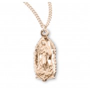Our Lady of Guadalupe Gold Over Sterling Silver Medal - Necklace