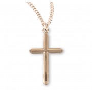 16kt Gold Over Sterling Cross On Cross 18" Chain - Boxed - Necklace 16kt Gold Over Sterling Cross On Cross 18" Chain - Boxed - Necklace