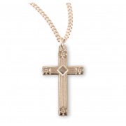 16kt Gold Over Sterling Medal Fancy Cross 18" Chain - Boxed - Necklace 16kt Gold Over Sterling Medal Fancy Cross 18" Chain - Boxed - Necklace