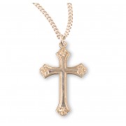 16kt Gold Over Sterling Medal Fancy Cross 18" Chain - Boxed - Necklace 16kt Gold Over Sterling Medal Fancy Cross 18" Chain - Boxed - Necklace