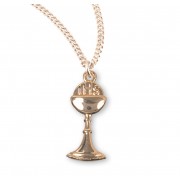 16kt Gold Over Sterling Chalice 18" Chain - Boxed - Necklace 16kt Gold Over Sterling Chalice 18" Chain - Boxed - Necklace