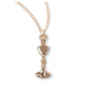 16kt Gold Over Sterling Tiny Chalice *16"Ch Boxed - Necklace