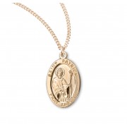 16kt Gold Over Sterling Oval St Patrick - 20" Chain - Boxed - Necklace