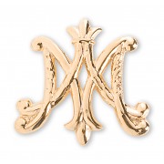 16kt Gold Over Sterling Ave Maria Brooch Boxed 16kt Gold Over Sterling Ave Maria Brooch Boxed