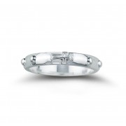 Sterling Rosary Ring Size 10 - Boxed