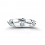 Sterling Rosary Ring Size 8 - Boxed