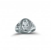 Sterling Silver Miraculous Medal Ring - Necklace Sterling Silver Miraculous Medal Ring - Necklace