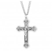 Sterling Silver Rosary Crucfix 24" Chain - Boxed - Necklace