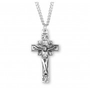 Sterling Silver Rosary Crucifix 24" Chain - Boxed - Necklace