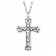 Sterling Silver Rosary Crucfix Heart 24" Chain - Boxed - Necklace