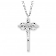 Sterling Silver Wedding Crucifix 24" Chain - Boxed - Necklace