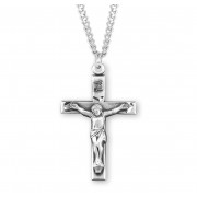 Sterling Silver Medium Crucifix - 20" Chain - Boxed - Necklace