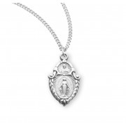 Sterling Silver Mirac/Scap Medal 18" Chain - Boxed - Necklace