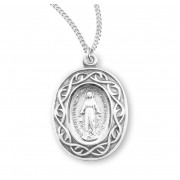 Sterling Silver Miraculous Crown of Thorns 18" Chain - Boxed - Necklace Sterling Silver Miraculous Crown of Thorns 18" Chain - Boxed - Necklace