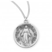 Sterling Silver Round Miraculous 18" Chain - Boxed - Necklace