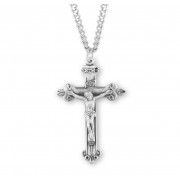 Sterling Silver Sacred Heart Rosary Crucfix 24" Chain - Boxed - Necklace