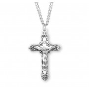 Sterling Silver Rosary Crucfix 24" Chain - Boxed - Necklace