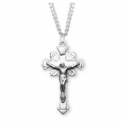 Sterling Silver Rosary Crucifix 24" Chain - Boxed - Necklace