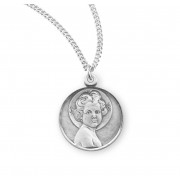 Sterling Silver "Light of the World" Infant Jesus w/prayer on reverse on an 18" Chain - Boxed - Necklace