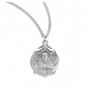 Sterling Silver Fancy Scapular 18" Chain - Boxed - Necklace