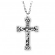 Sterling Silver Rosary Crucfix 24" Chain - Boxed - Necklace