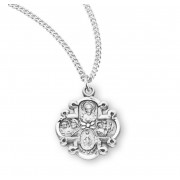 Sterling Silver Small 4-Way - 18" Chain - Boxed - Necklace Sterling Silver Small 4-Way - 18" Chain - Boxed - Necklace