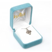 Sterling Silver 4-Way Medal on a 13" Chain - Boxed - Necklace