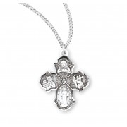Sterling Silver 4-Way 18"-Chain - Boxed - Necklace