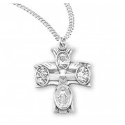 Sterling Silver Holy Spirit 4-Way - 20" Chain - Boxed - Necklace