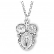 Sterling Silver Lrg 3-Way 24" Chain - Boxed - Necklace