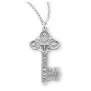 Sterling Silver Key to Heaven 18" Chain - Boxed - Necklace
