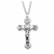Sterling Silver Rosary Crucifix 24" Chain - Boxed - Necklace