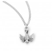 Holy Spirit Sterling Silver Medal - Necklace
