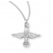 Holy Spirit Sterling Silver Medal - Necklace