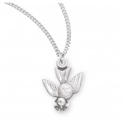 Holy Spirit Sterling Silver Medal - Necklace