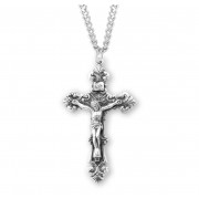 Sterling Silver Rosary Crucfix 24" Chain - Boxed - Necklace