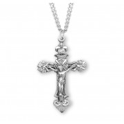 Sterling Silver Rosary Crucfix 24" Chain - Boxed - Necklace