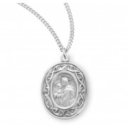 Sterling Silver St. Anthony Crown of Thorns 18" Chain - Boxed - Necklace Sterling Silver St. Anthony Crown of Thorns 18" Chain - Boxed - Necklace