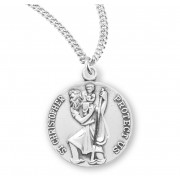 Sterling Silver St. Christopher 20" Chain - Boxed - Necklace Sterling Silver St. Christopher 20" Chain - Boxed - Necklace