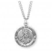 Sterling Silver St. Michael Defend Us In Battle 24" Chain - Boxed - Necklace