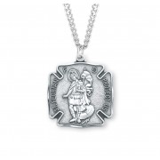 Sterling Silver Lrg St Florian 24" Chain - Boxed - Necklace