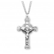 Sterling Silver Rosary Crucfix 24" Chain - Boxed - Necklace