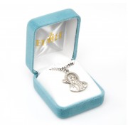 Sterling Out Lined St. Benedict Medal-20" Chain - Boxed - Necklace
