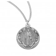 13/16" St. Benedict Medal on an 18" Chain - Boxed - Necklace