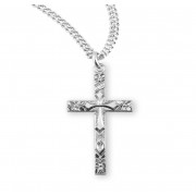 Sterling Silver Medal Cross 18" Chain - Boxed - Necklace