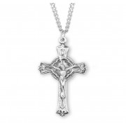 Sterling Silver Rosary Crucfix - 24" Chain - Boxed - Necklace